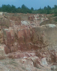 الحجر الرملي منطقة التعدين