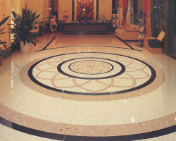 Artificial marble floor tiles