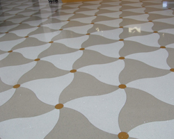 Artificial marble floor tiles