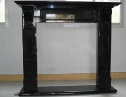 absolute black fireplace