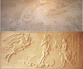 Sandstein Relief