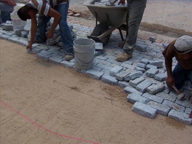 Pavimento de granito Cobblestones