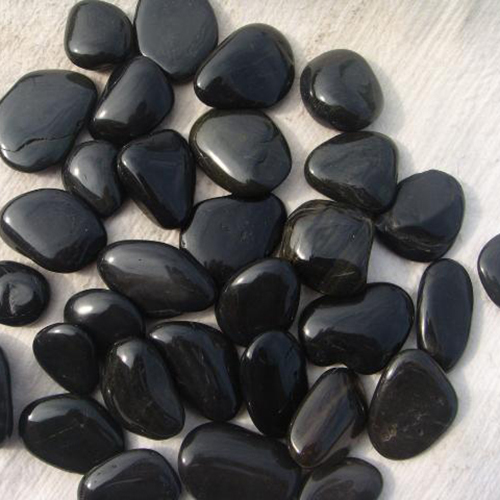 Black Pebble Polished Black Pebble Rain Flower Stone River Stone