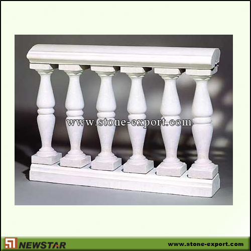 Construction Stone,Baluster and Railing,White Marble
