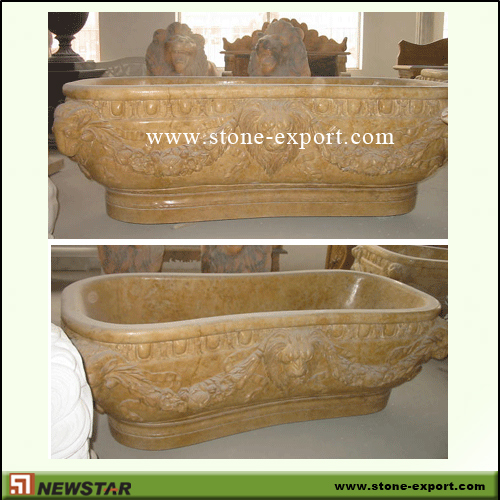 Construction Stone,Bathtub and Tray,Yellow Marble