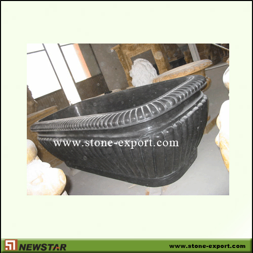 Construction Stone,Bathtub and Tray,Black Marble