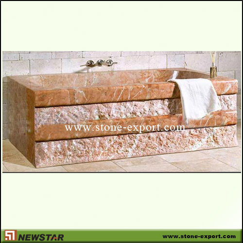 Construction Stone,Bathtub and Tray,Rojo allicate marble 