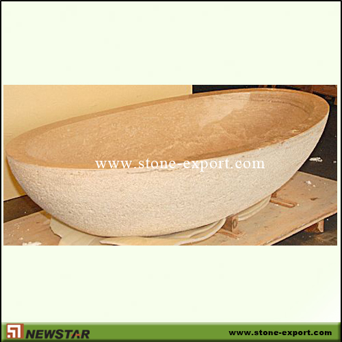 Construction Stone,Bathtub and Tray,Beige Travertine