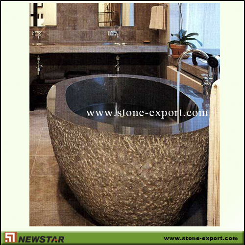 Construction Stone,Bathtub and Tray,Absoutely Black