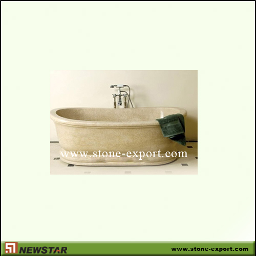 Construction Stone,Bathtub and Tray,Beige Marble