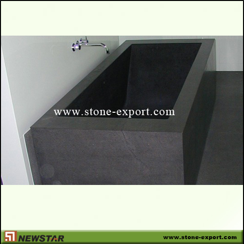 Construction Stone,Bathtub and Tray,Absoutely Black