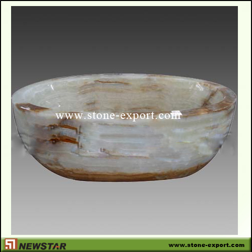 Construction Stone,Bathtub and Tray,White Onyx