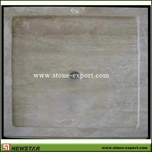 Construction Stone,Bathtub and Tray,Beige Marble