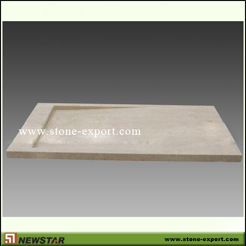 Construction Stone,Bathtub and Tray,Beige Marble