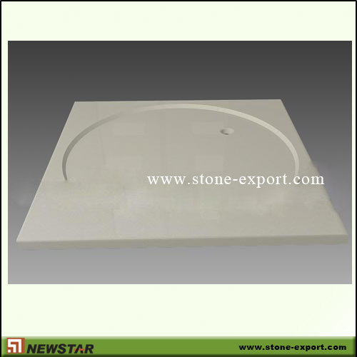 Construction Stone,Bathtub and Tray,Beige Marble