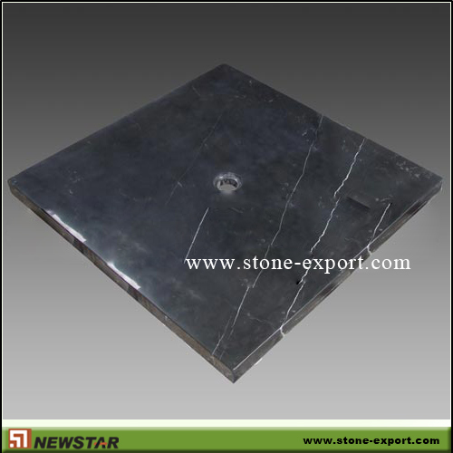 Construction Stone,Bathtub and Tray,Black Marble