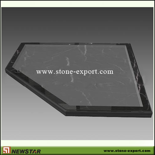 Construction Stone,Bathtub and Tray,Black Marble