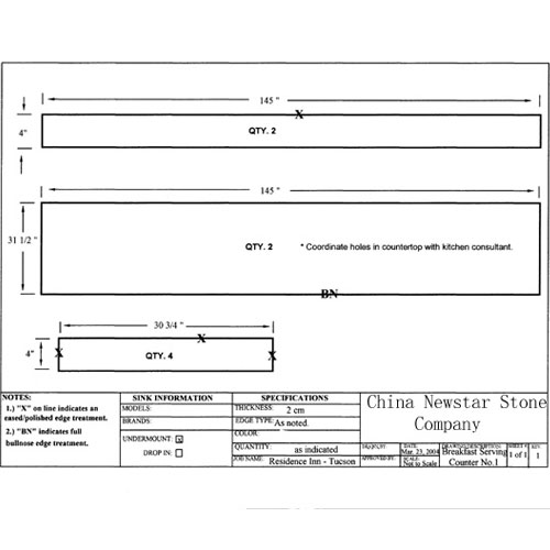 Countertop and Vanity top,CAD Drawing,Granite