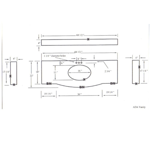 Countertop and Vanity top,CAD Drawing,Granite