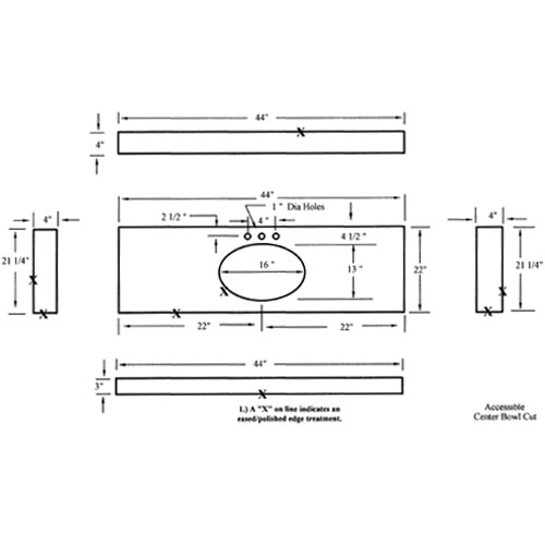 Countertop and Vanity top,CAD Drawing,Granite