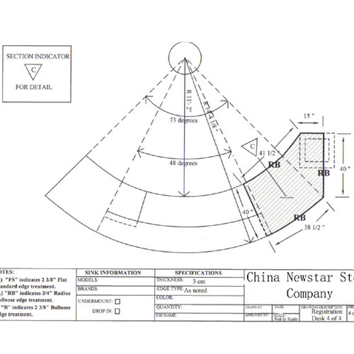 Countertop and Vanity top,CAD Drawing,Granite