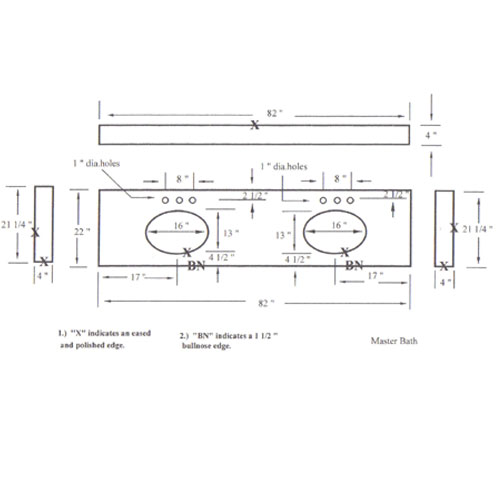 Countertop and Vanity top,CAD Drawing,Granite 