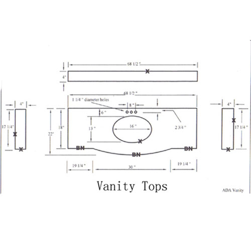 Countertop and Vanity top,CAD Drawing,Granite