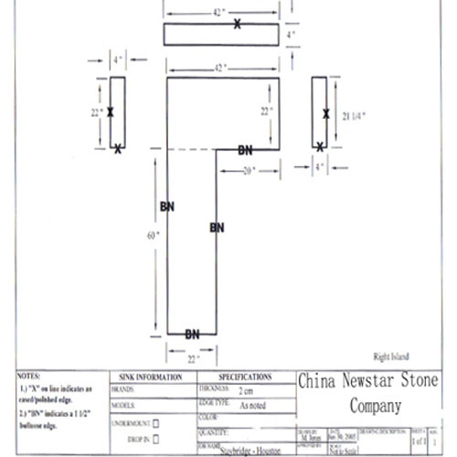 Countertop and Vanity top,CAD Drawing,Granite