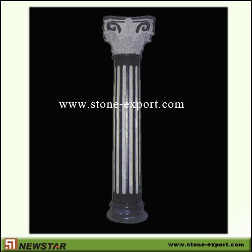 Construction Stone,Column and Pillars,Absoutely Black