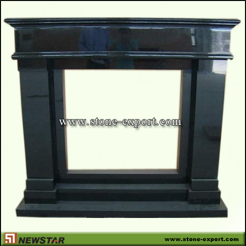 Fireplace Mantels,Granite Fireplace,Absoutely Black