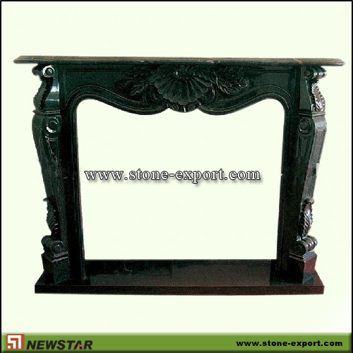 Fireplace Mantels,Granite Fireplace,Absoutely Black