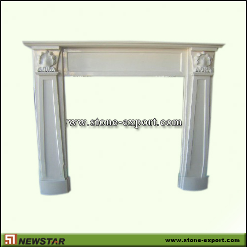 Fireplace Mantels,Limestone Fireplace,Beige Limestone