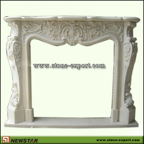 Fireplace Mantels,Marble Fireplace,White Marble