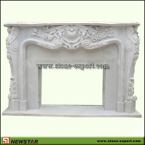 Fireplace Mantels,Marble Fireplace,White Marble