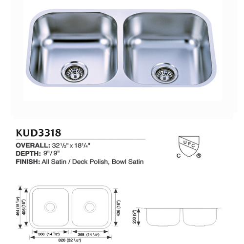 Accessory of Countertop,Stainless Steel Sink,201 / 304 stainless steel sink