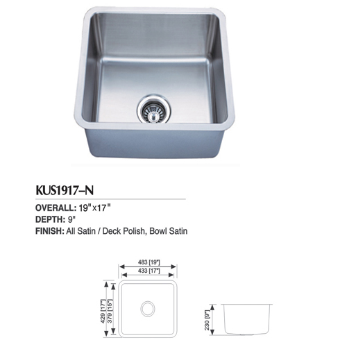 Accessory of Countertop,Stainless Steel Sink,201 / 304 stainless steel sink