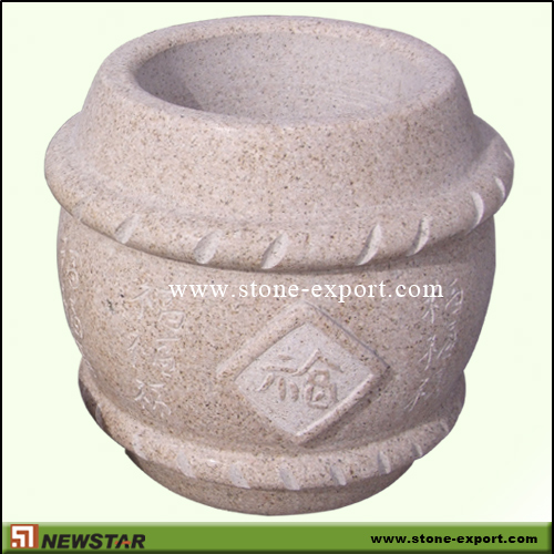 Landscaping Stone,Flowerpot and Vase,G682 Golden Yellow