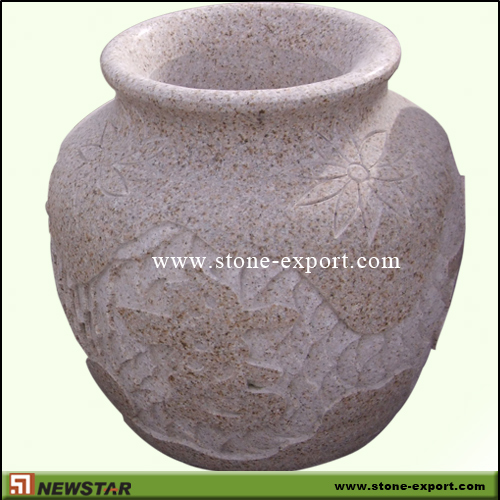 Landscaping Stone,Flowerpot and Vase,G682 Golden Yellow