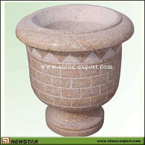 Landscaping Stone,Flowerpot and Vase,G682 Golden Yellow