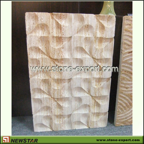 Landscaping Stone,Stone Background Panel Relievo,Travertine