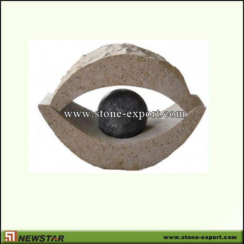 Landscaping Stone,Ball and Floating Shere,G682 Golden Yellow