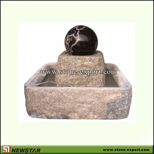 Landscaping Stone,Ball and Floating Sphere,Absoutely Black,G603