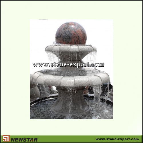 Landscaping Stone,Ball and Floating Sphere,Multicolor Red,G603