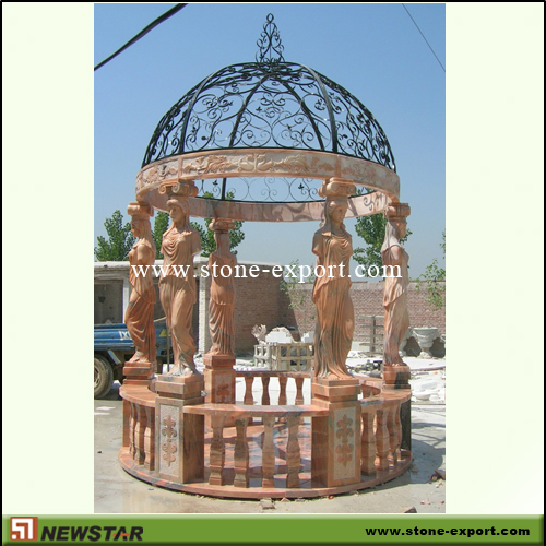 Landscaping Stone,Stone Gazebo,Sunset Pink