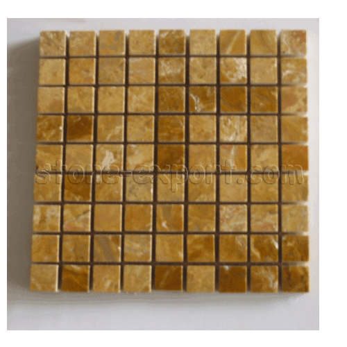 Marble Products,Marble Mosaic Tiles,Copper Yellow