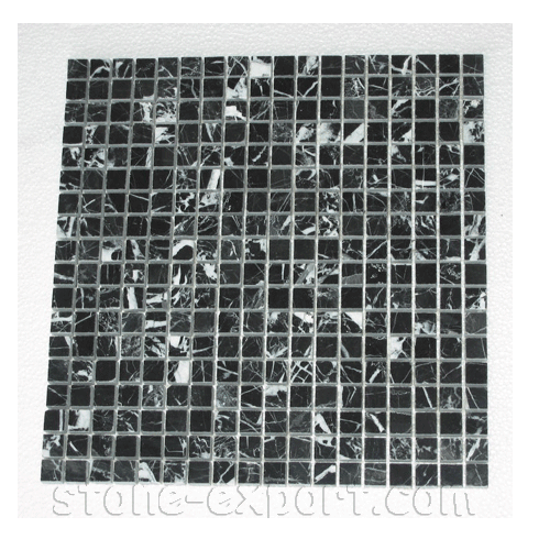 Mosaic Tile,Marble Mosaic,Nero Marguia