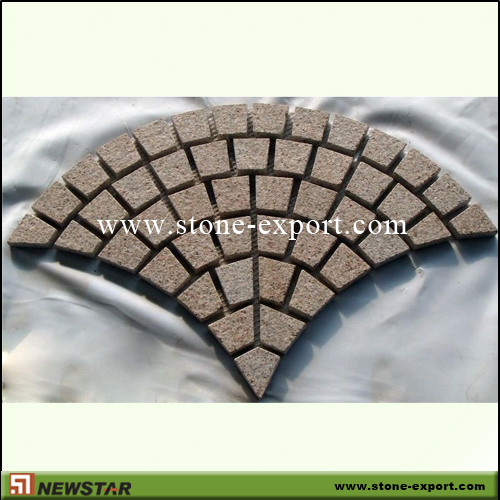 Paver(Paving Stone),Mesh Cobblestone,G682 Golden Yellow