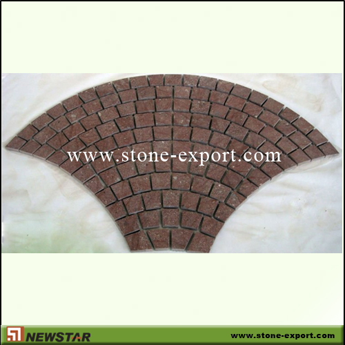 Paver(Paving Stone),Mesh Cobblestone,G666 Ocean Red  