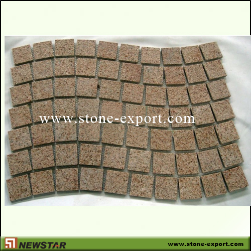 Paver(Paving Stone),Mesh Cobblestone,G682 Golden Yellow