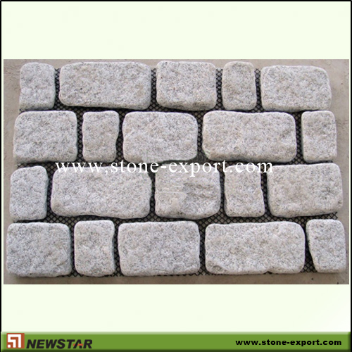 Paver(Paving Stone),Mesh Cobblestone,G682 Golden Yellow